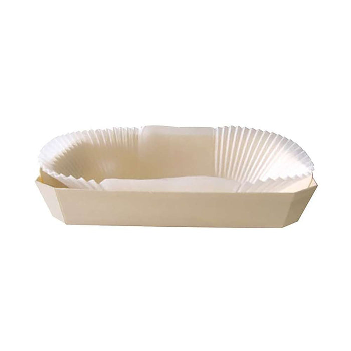 20pcs - Moule de cuisson en bois avec caissette papier - 1200 ml - 24,5 cm x 11,5 cm x 7 cm