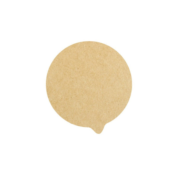 1000pcs - Opercover kraft - Ø 12,3 cm
