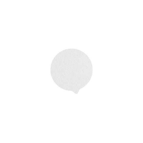 1000pcs - Opercule papier blanc scellable - Ø 7,6 cm