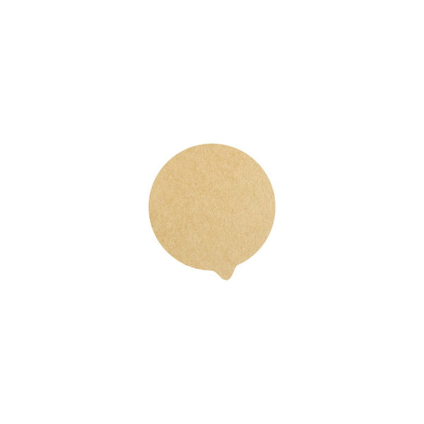 1000pcs - Opercover kraft - Ø 7,6 cm