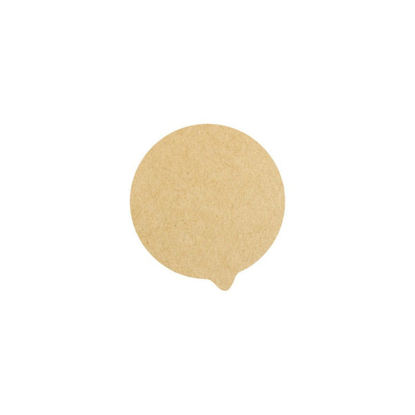 1000pcs - Opercover kraft - Ø 9,5 cm