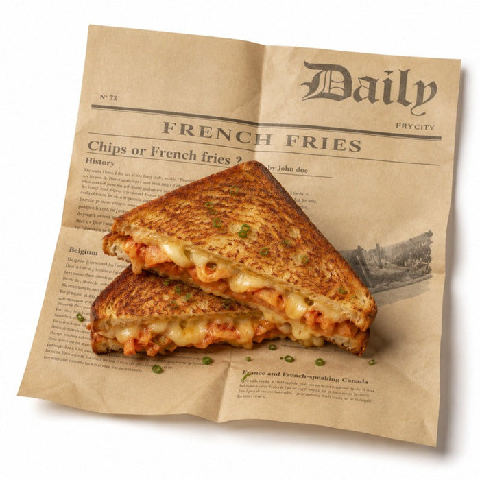 500pcs - Papier alimentaire brun ingraissable impression Journal en boite distributrice - 38 cm x 40 cm