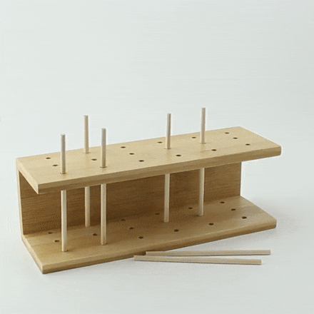 500pcs - Batonnet rond bois pour pop cake - Ø 0,4 cm - H 9,5 cm