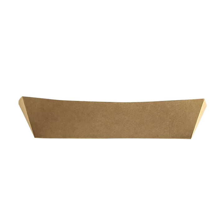 200pcs - Panier à salade carton kraft brun laminé intérieur blanc - 850 ml - 22 cm x 17 cm x 4 cm