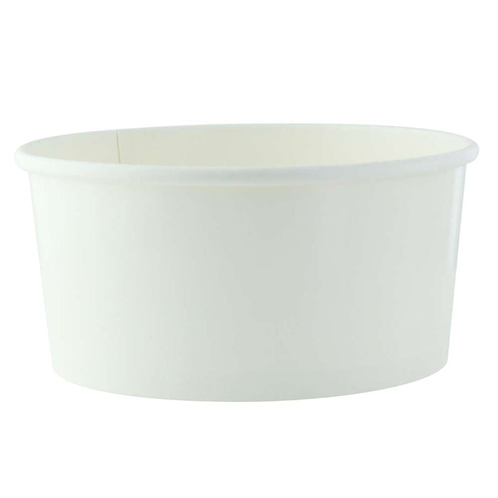 45pcs - Saladier rond "Buckaty" en carton blanc - 940 ml - Ø 15 cm - H 7,5 cm