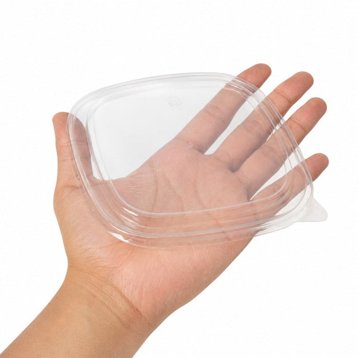 50pcs - 17x17cm - Couvercle PET transparent carré pour saladier carre - Compatible avec 210PCAR1000PPK, 210PCAR1200PPK, 210PCAR1400PPK