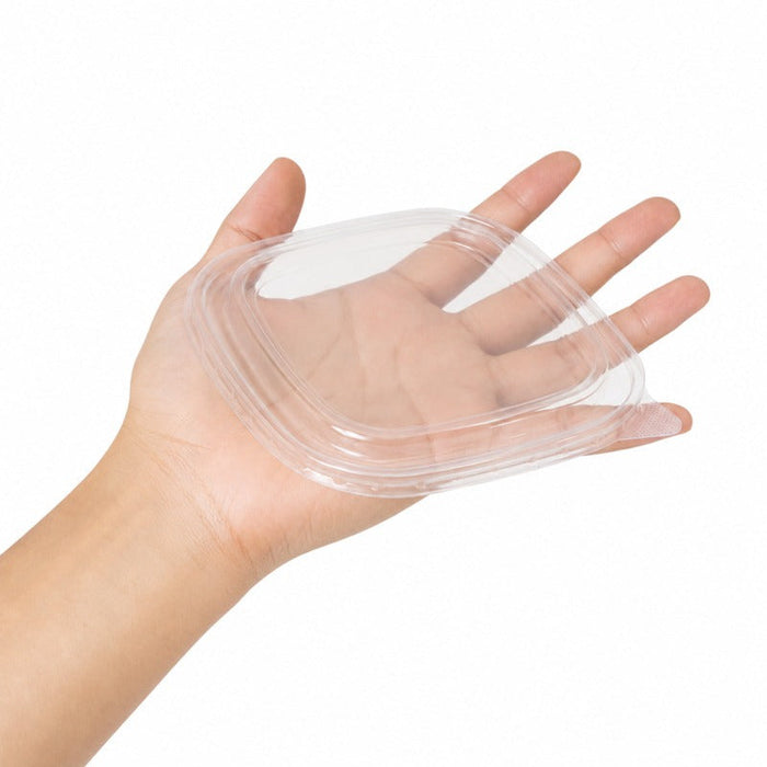 50pcs - 17x17cm - Couvercle PP transparent carré pour Saladier carre - Compatible avec 210PCAR1000PPK, 210PCAR1200PPK, 210PCAR1400PPK