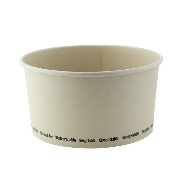 45pcs - Saladier rond "Buckaty" en carton fibre de bambou PLA - 1000 ml - Ø 15 cm - H 7,8 cm