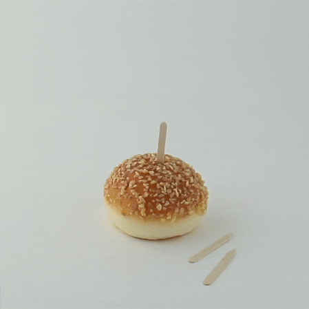 1000pcs - Pique sandwich plat bois - 5 cm