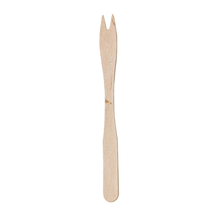 500pcs - Mini fourchette bois - 14 cm