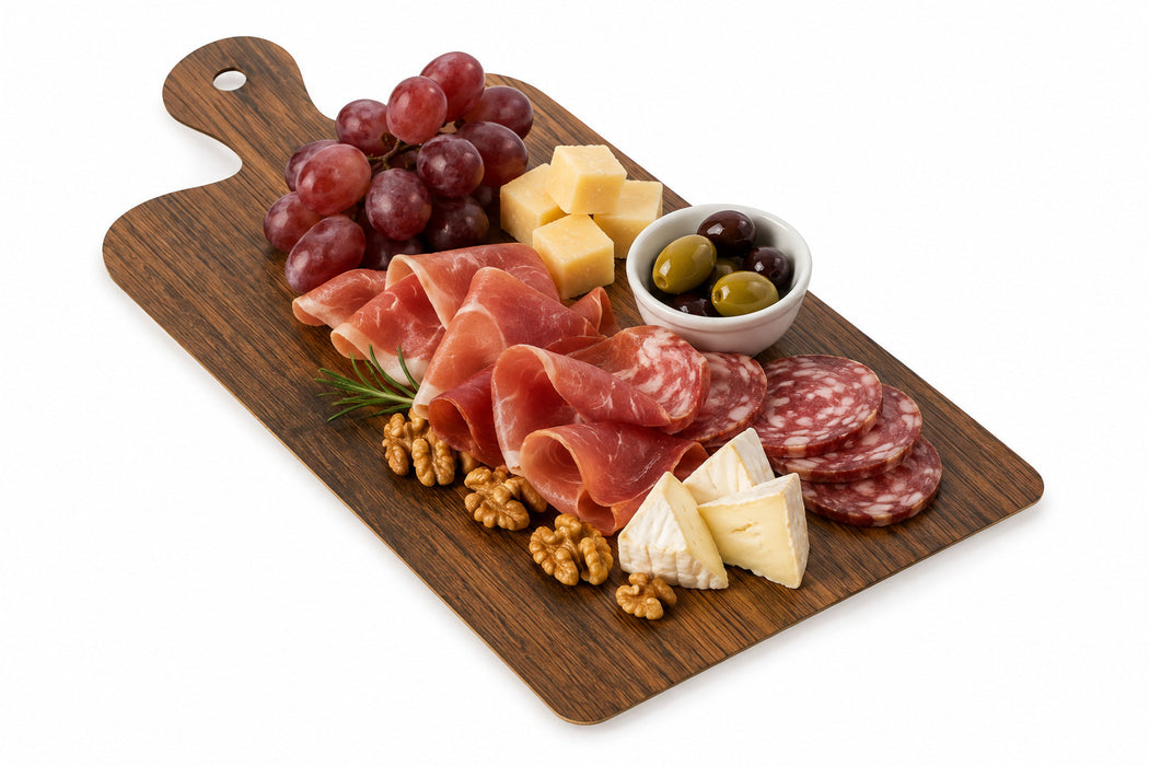 50pcs - 18x29,5cm - Planche apéro carton double face imitation marbre et bois