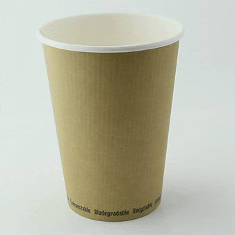 25pcs - Pot carton blanc chaud et froid avec revêtement PLA - 940 ml - Ø 11,4 cm - H 14,9 cm