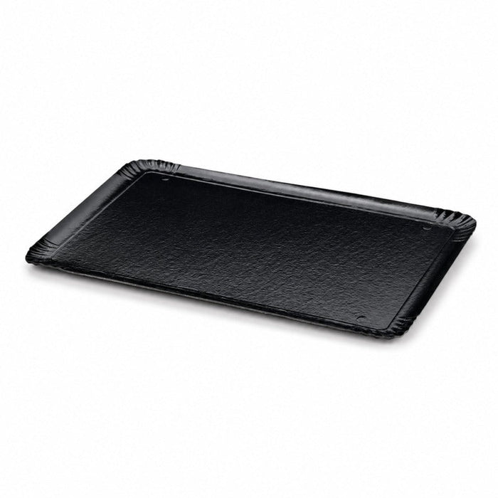 25pcs - Plateau carton double face noir intérieur/or extérieur - 42 cm x 32 cm