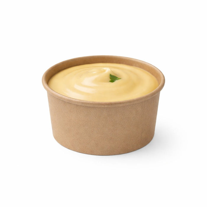 50pcs - Pot carton kraft brun chaud et froid - 86 ml - Ø 7,4 cm - H 3,8 cm
