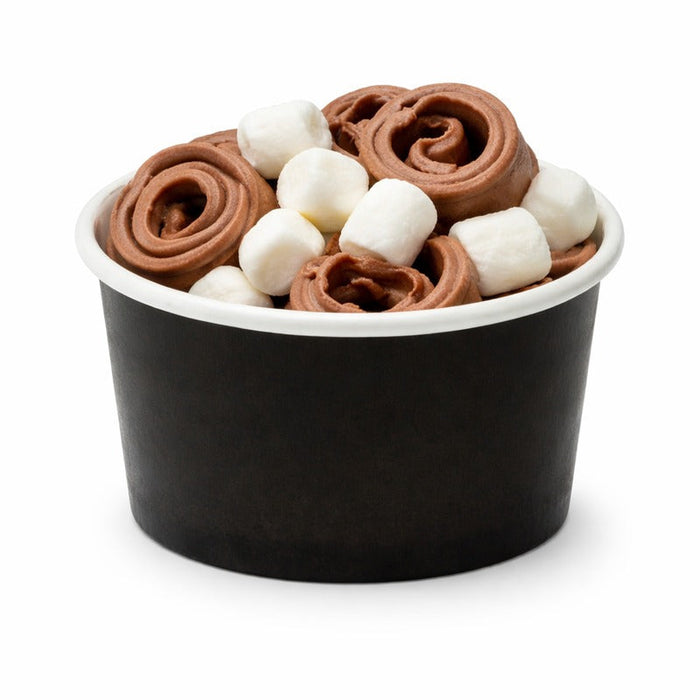 50pcs - Pot carton noir chaud et froid - 60 ml - Ø 6,2 cm - H 3,5 cm