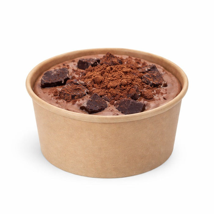 50pcs - Pot carton fibre de bambou chaud et froid - 150 ml - Ø 8,5 cm - H 5,2 cm