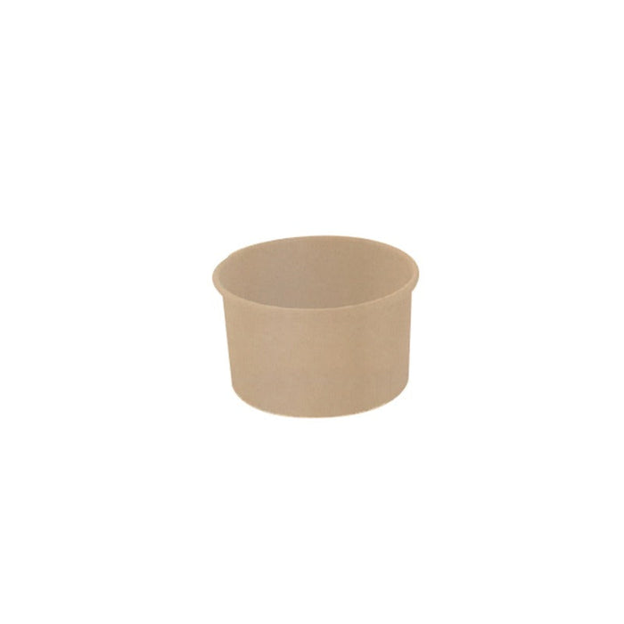 50pcs - Pot carton fibre de bambou chaud et froid - 180 ml - Ø 9 cm - H 5,8 cm