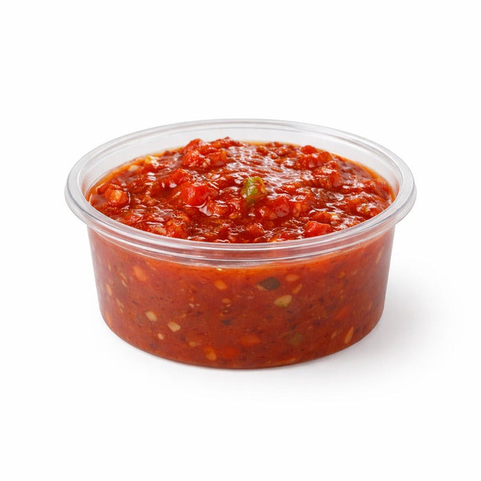 100pcs - Pot à sauce rond en plastique PP translucide - 150 ml - Ø 7 cm - H 6,4 cm