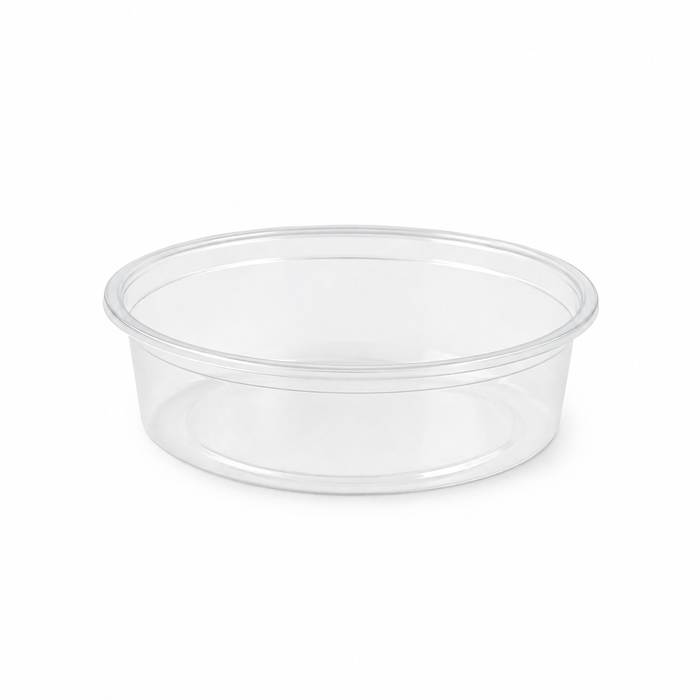 100pcs - Pot à sauce rond en plastique PET transparent - 40 ml - Ø 6,5 cm - H 2 cm