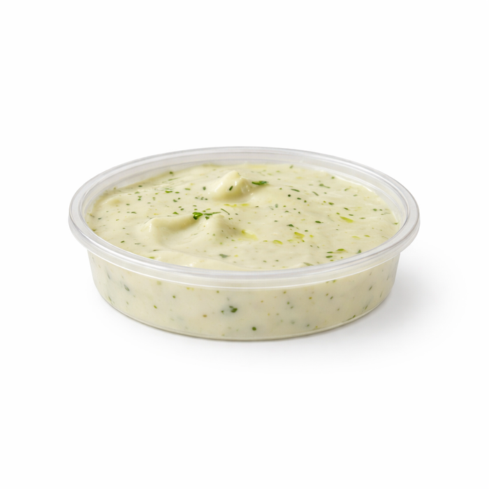 100pcs - Pot à sauce rond en plastique PET transparent - 40 ml - Ø 6,5 cm - H 2 cm