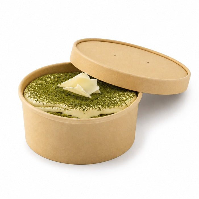 50pcs - Couvercle carton kraft - Ø 6,1 cm - Compatible avec 210POW122, 210POW62, 210POW82