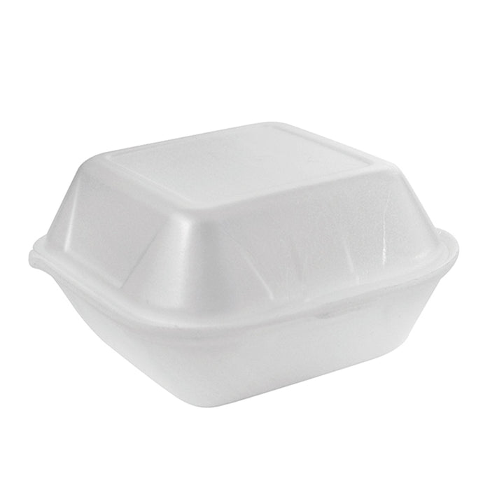 50pcs - Coquille plastique PSE blanche double - 13,5 cm x 12,5 cm x 7 cm