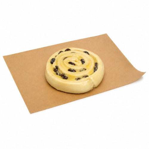 1pc - Rouleau de papier kraft brun (40gsm + PE 10gsm) laize de 12,9 cm x 300 m - Ø tube 7,6 cm