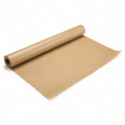 1pc - Rouleau de papier kraft brun (40gsm + PE 10gsm) laize de 22,5 cm x 300 m - Ø tube 7,6 cm