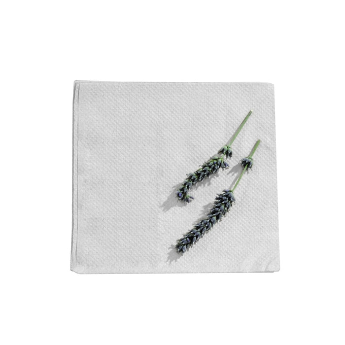 200pcs - Serviette ouate blanche 1 pli - 30 cm x 30 cm