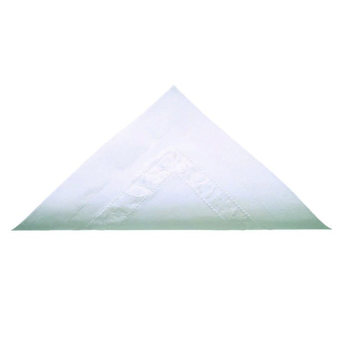 100pcs - Serviette ouate blanche 2 plis - 38 cm x 38 cm