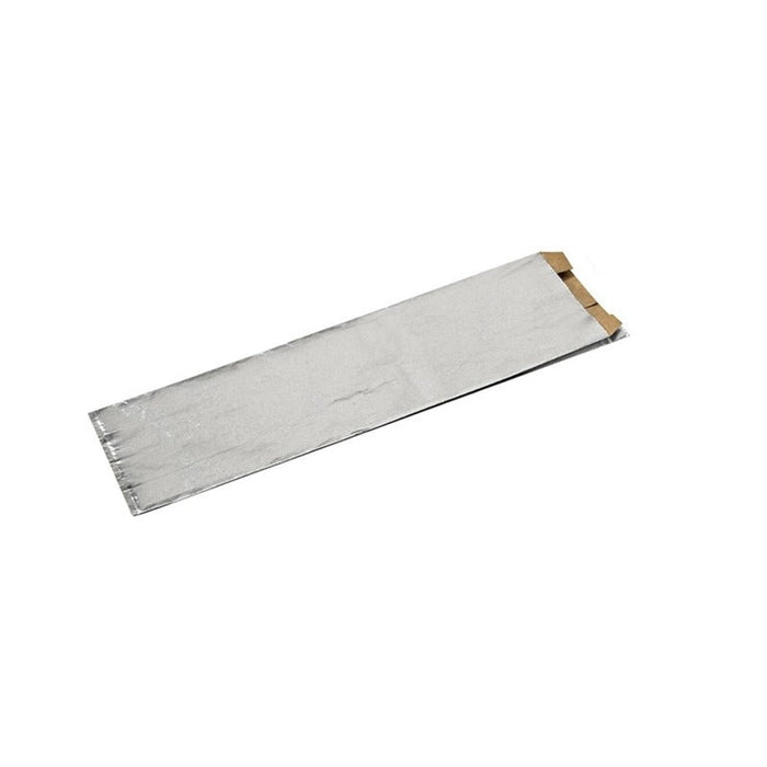 250pcs - Sac aluminium avec intérieur kraft brun - 9 cm x 22 cm x 4 cm