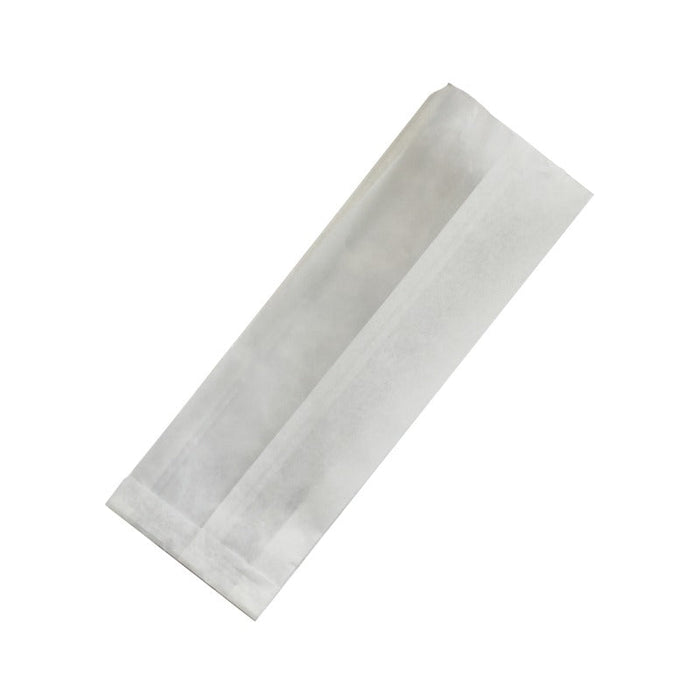 1000pcs - Sac sandwich blanc ingraissable à fenêtre cristal - 11 cm x 4 cm x 31 cm