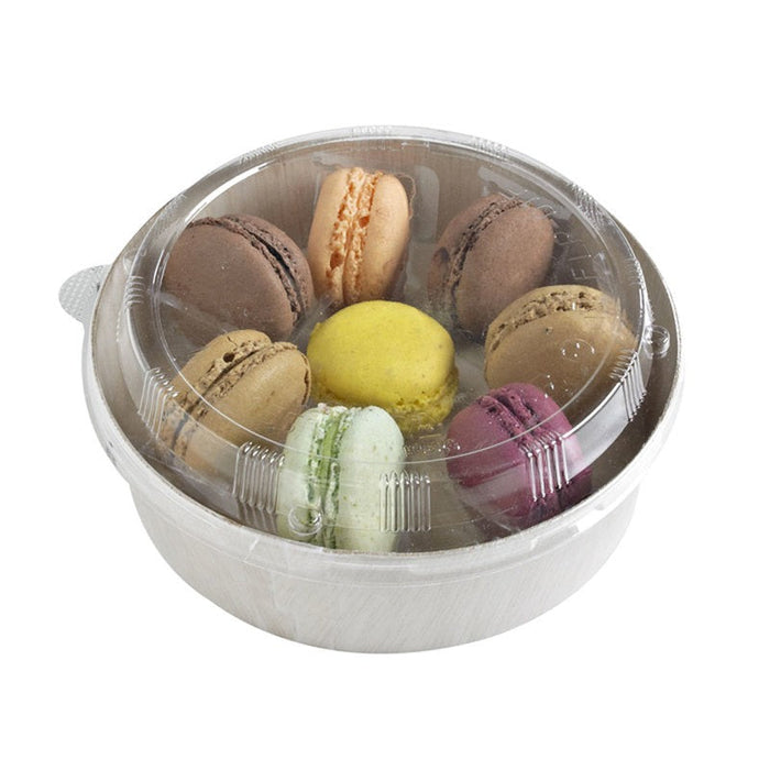 100pcs - Bol rond en bois "Samouraï" - 710 ml - Ø 15,5 cm - H 4,5 cm