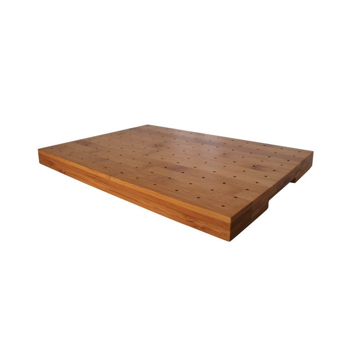 1pc - Support bambou rectangulaire pour 120 piques - 30 cm x 25 cm x 2,5 cm