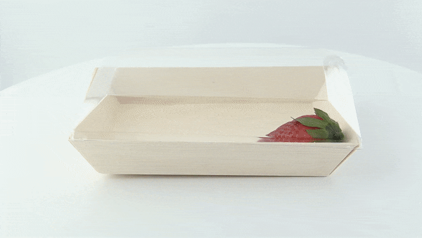 100pcs - Couvercle PET transparent "Samourai" - 18,2 cm x 13,1 cm x 2,4 cm - Compatible avec 210SAMBQ130