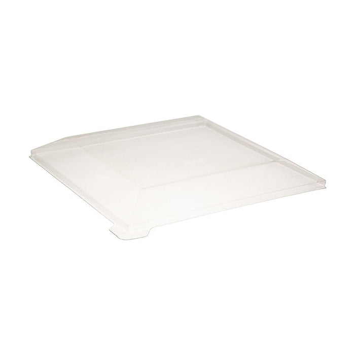 100pcs - 18x18x1,9cm - Couvercle PET transparent "Samourai" - Compatible avec 210SAMBQ170