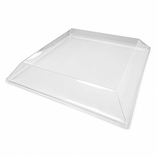 Couvercle dôme PET transparent "Samourai" - 28,8 cm x 28,5 cm x 4 cm - Compatible avec 210SAMBQ2828