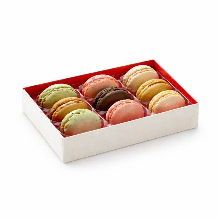 100pcs - Boîte bois pliante intérieur laqué rouge "Samouraï" - 16,5 cm x 12 cm x 3,6 cm