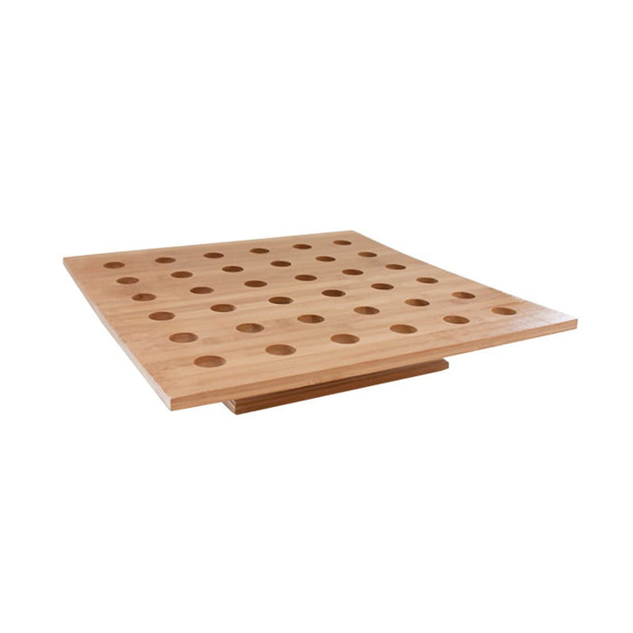 1pc - Support bambou pour cônes 36 trous - 40 cm x 40 cm x 8,5 cm