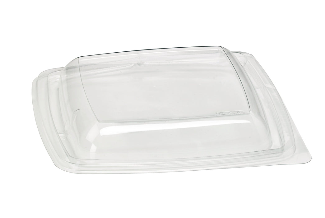 100pcs - Couvercle transparent dôme pour saladier "Pyram" - 19,5 cm x 19,5 cm x 3 cm