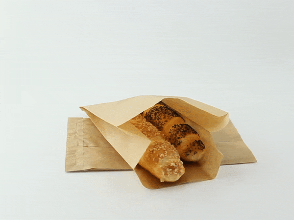 1000pcs - Sac papier tout usage brun - 14 cm x 7 cm x 22 cm