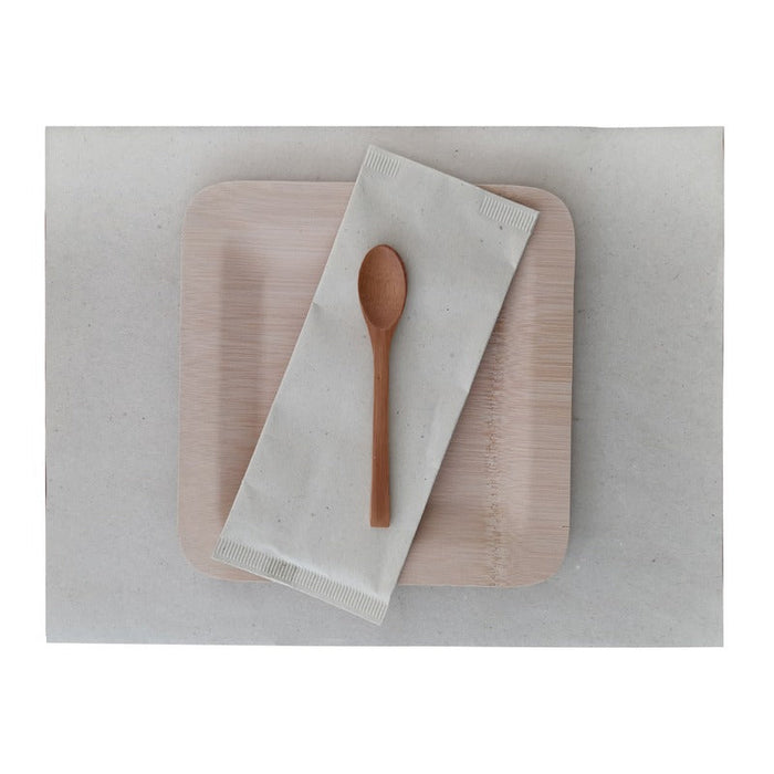 250pcs - Set de plateau papier crème - 30 cm x 40 cm