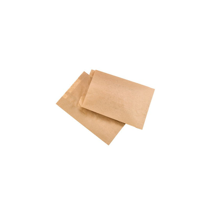 250pcs - Sac kraft brun ingraissable tout usage - 18 cm x 8 cm x 28 cm