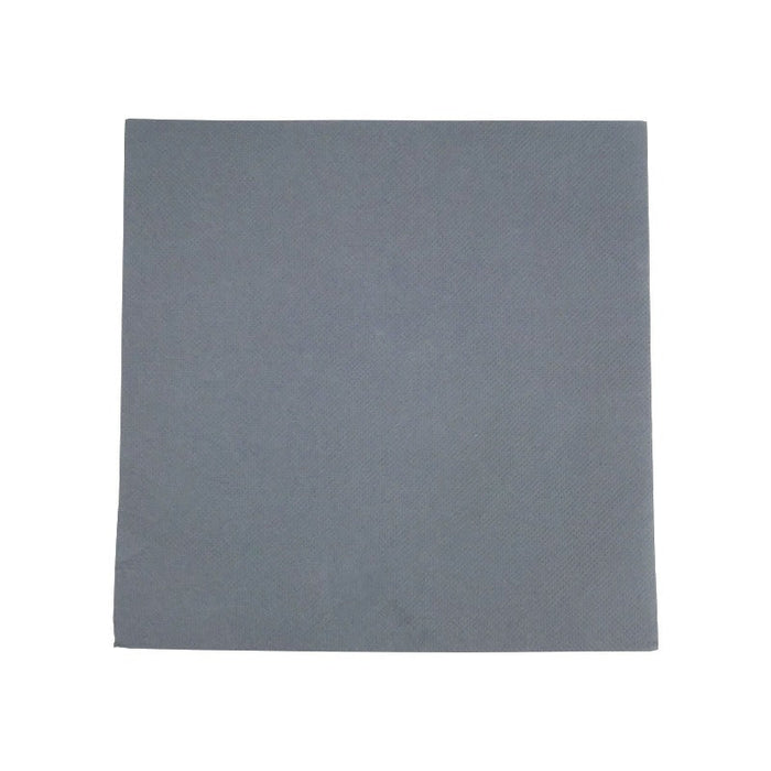 40pcs - 38x38cm 2 plis - Serviette micro point anthracite