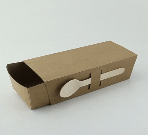 50pcs - Enveloppe carton kraft pour boîte snack - 21,5 cm x 9 cm x 5,3 cm - Compatible avec 210BCK500, 210BCK750