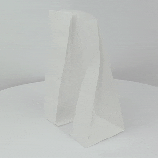 125pcs - Sac SOS papier blanc avec fenêtre - 18 cm x 11 cm x 26,5 cm