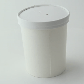 50pcs - Pot carton blanc chaud et froid - 570 ml - Ø 9,7 cm - H 11,4 cm