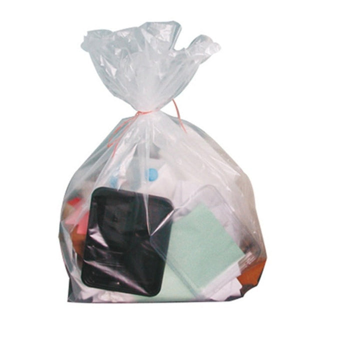 100pcs - Sac poubelle plastique transparent - 160000 ml - 90 cm x 110 cm
