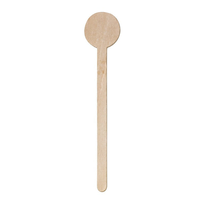 1000pcs - Spatule à café bois à bouts arrondis - 11 cm