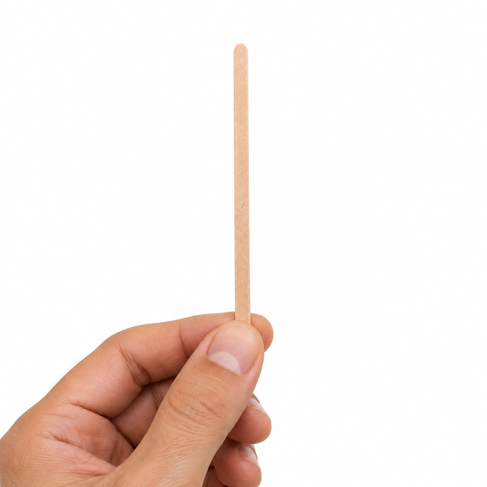 1000pcs - Spatule à café bois à bouts arrondis - 11 cm